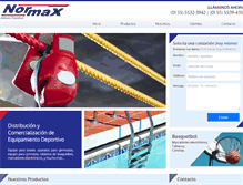 Tablet Screenshot of deportesnormax.com.mx